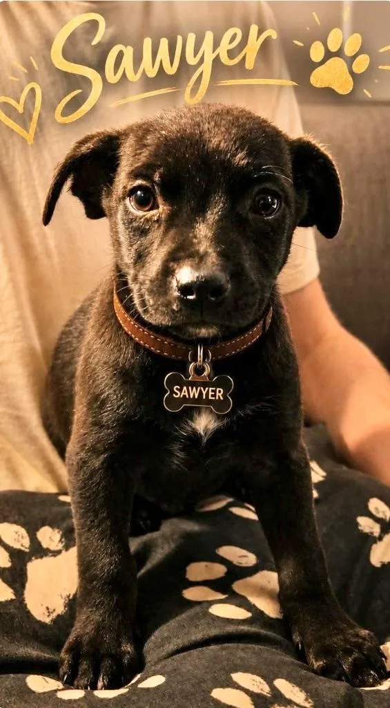 A baby medium-sized male Labrador Retriever dog named Sawyer for adoption in Manchester, CT