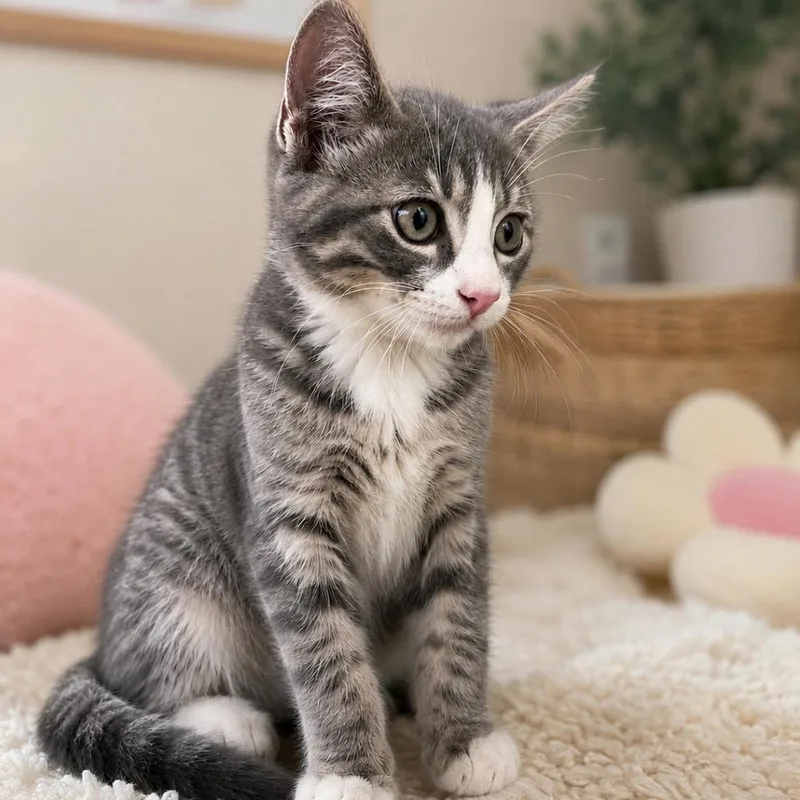 A young medium-sized male Domestic Short Hair cat named Hairy Pawter for adoption in Marshall, TX