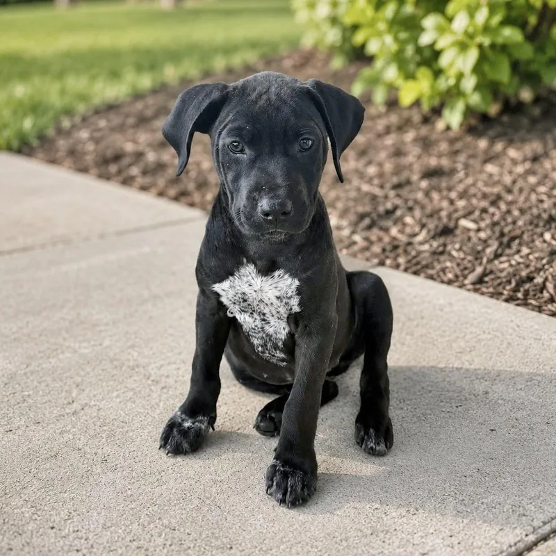 A baby medium-sized female Labrador Retriever dog named Glory Bea for adoption in Helena, AL