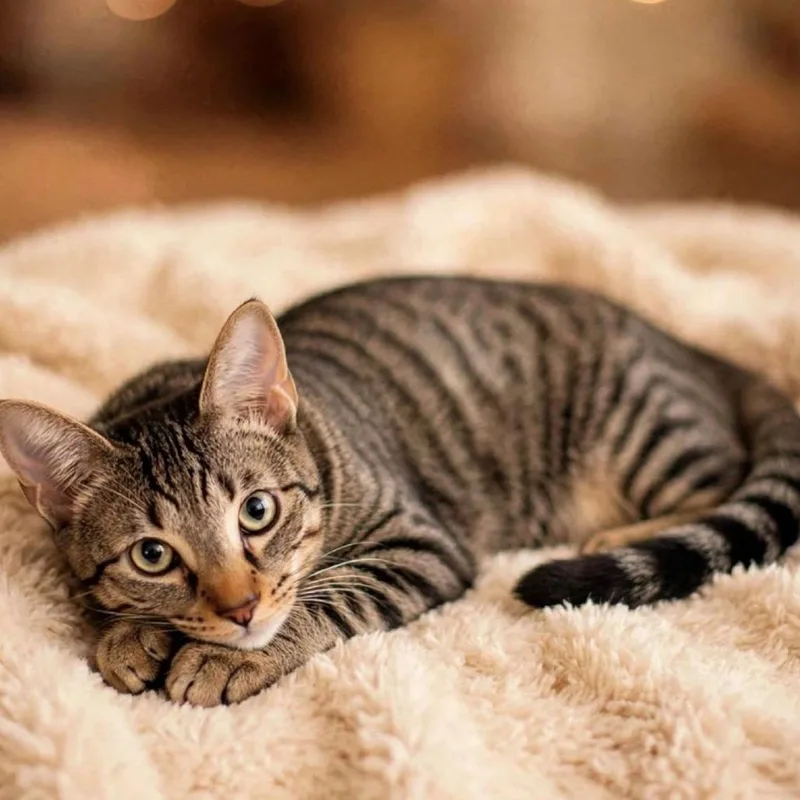 A young medium-sized male Brown / Chocolate Domestic Short Hair cat named KennyG for adoption in Boston, MA