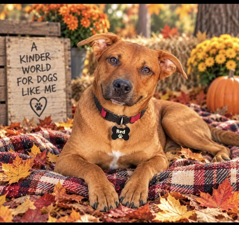 A young medium-sized male Red / Chestnut / Orange Labrador Retriever dog named Red for adoption in CUMMING, GA