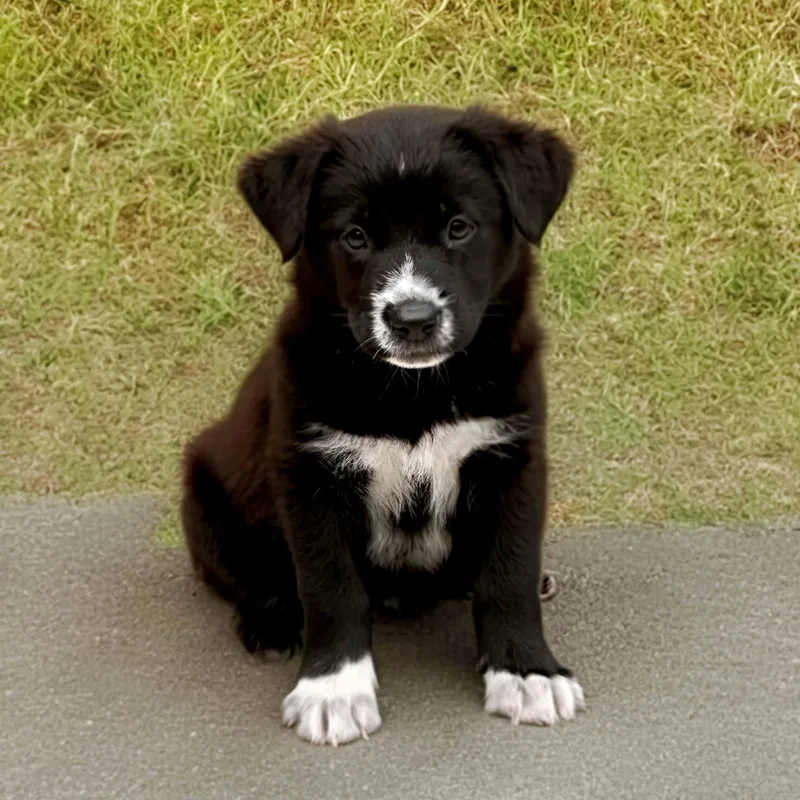 A baby medium-sized female Black Mixed Breed dog named Kalani for adoption in Itasca, IL