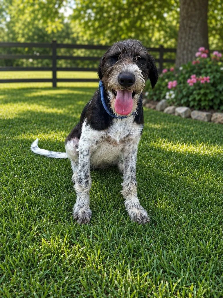 A young large-sized male Schnauzer dog named Elliot for adoption in Dalton, GA