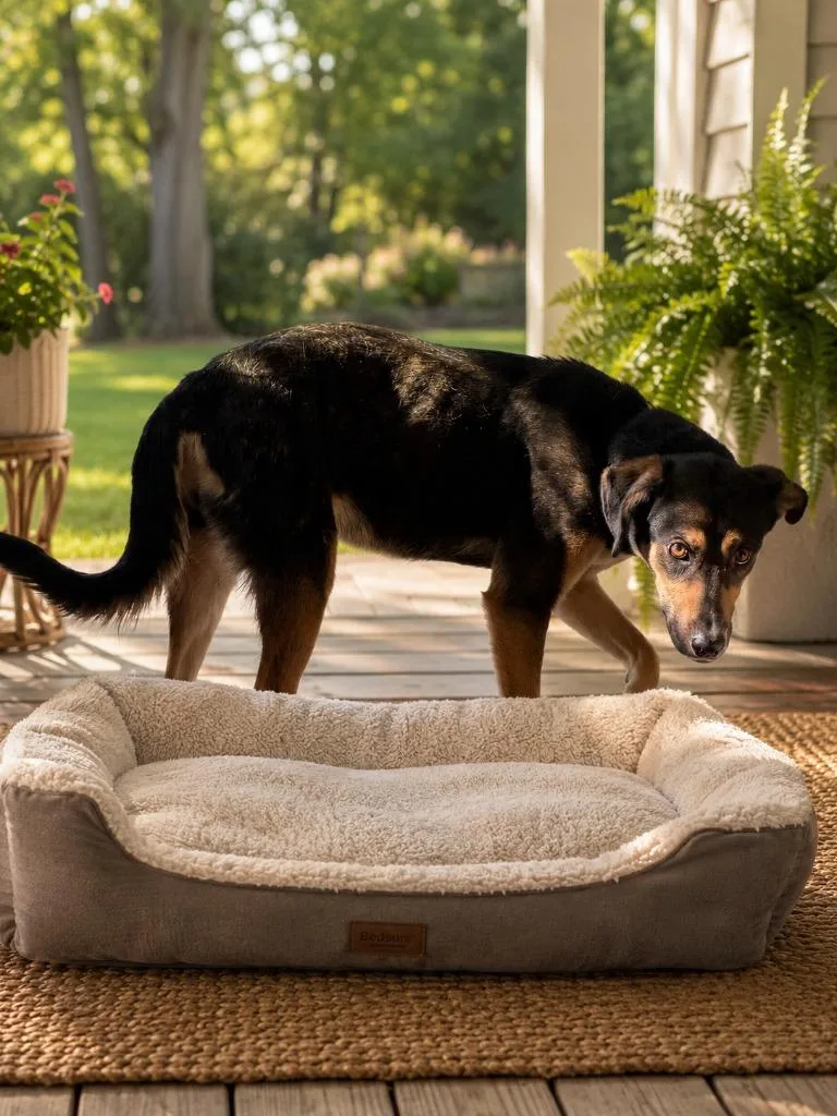 A young medium-sized female Australian Kelpie dog named Reeses for adoption in Centralia, IL