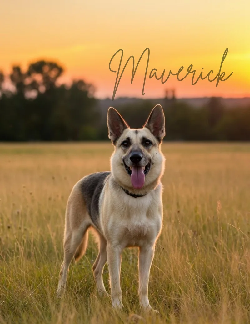 An adult medium-sized male German Shepherd Dog dog named Maverick Gs for adoption in Allen, TX