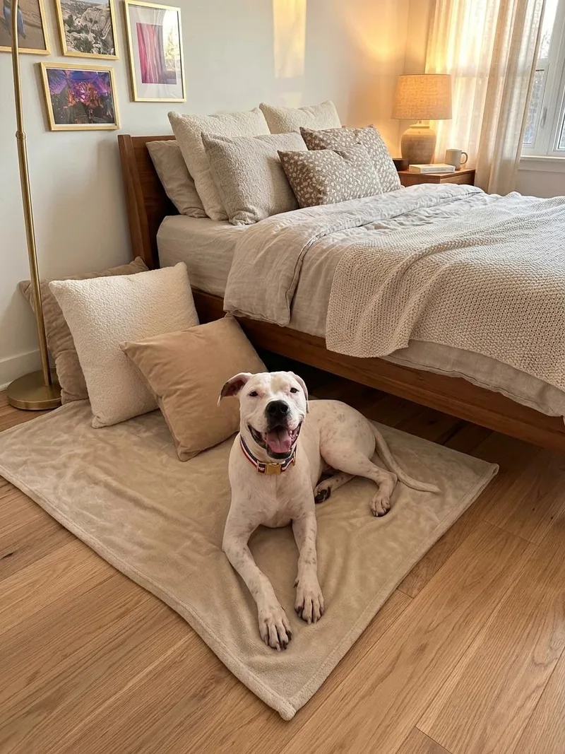 A senior medium-sized male Boxer dog named Fred for adoption in Willis, TX