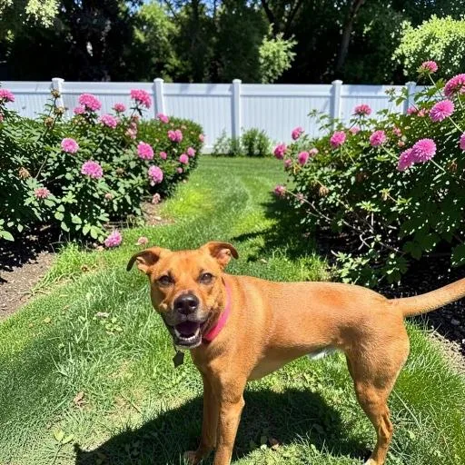 A young medium-sized female Red / Chestnut / Orange Shepherd dog named Tillie for adoption in Fort Worth, TX