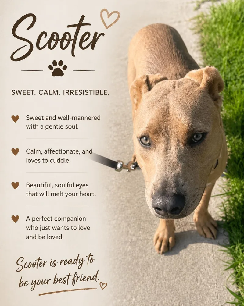 A baby medium-sized male Red / Chestnut / Orange Labrador Retriever dog named Scooter for adoption in Brooklyn, NY