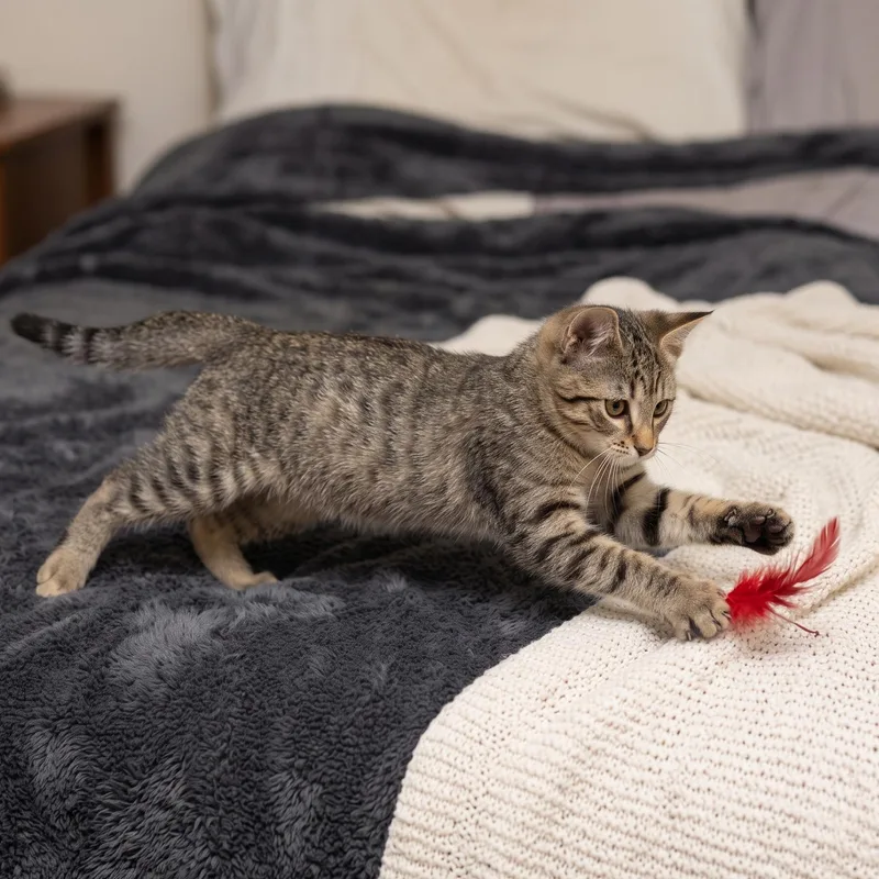 A baby medium-sized female Tabby (Gray / Blue / Silver) Domestic Short Hair cat named Semita for adoption in Allen, TX