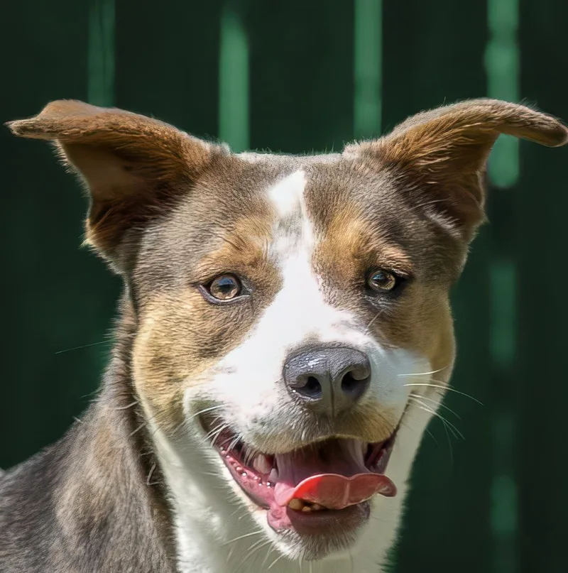 A young medium-sized male American Staffordshire Terrier dog named Miller for adoption in Tomball, TX