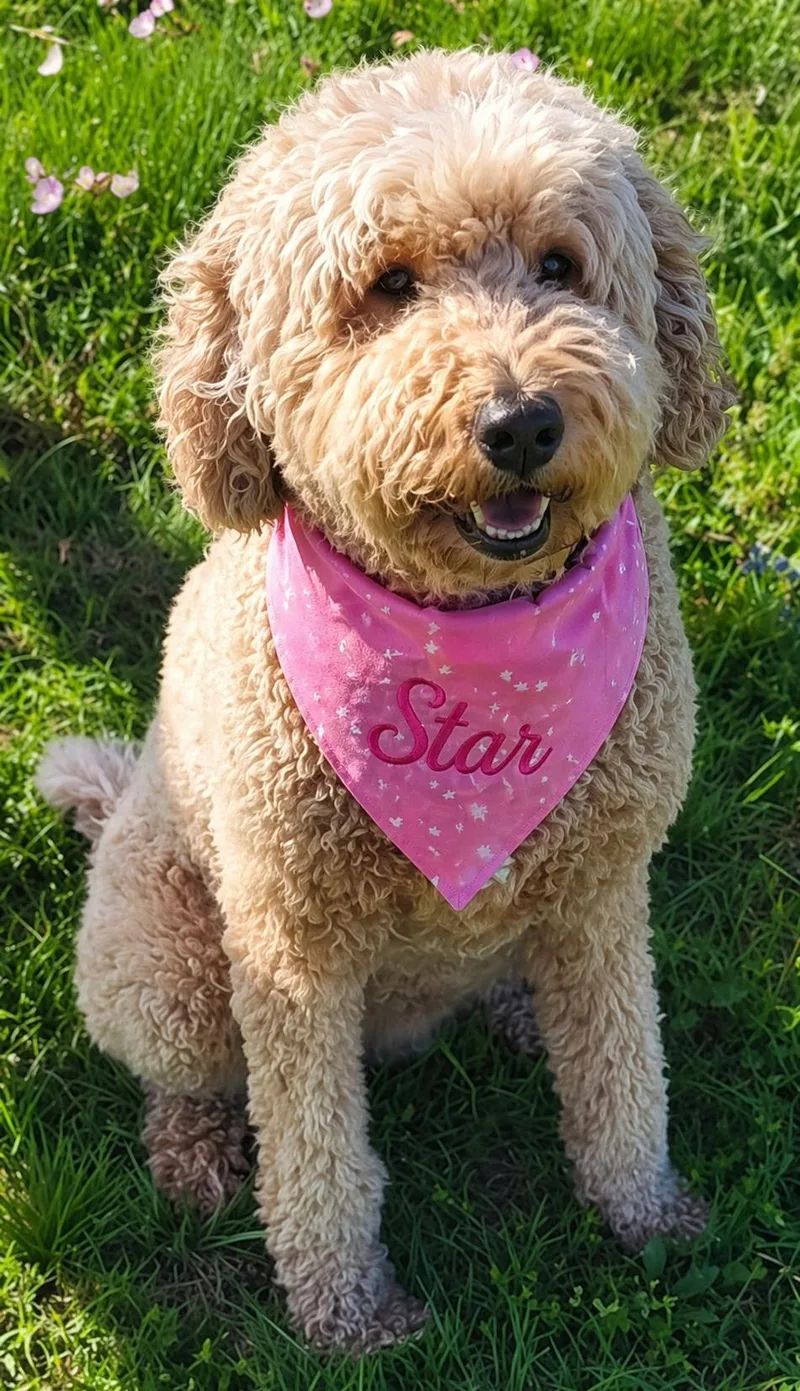 A young medium-sized female Poodle dog named Star for adoption in Dallas, TX
