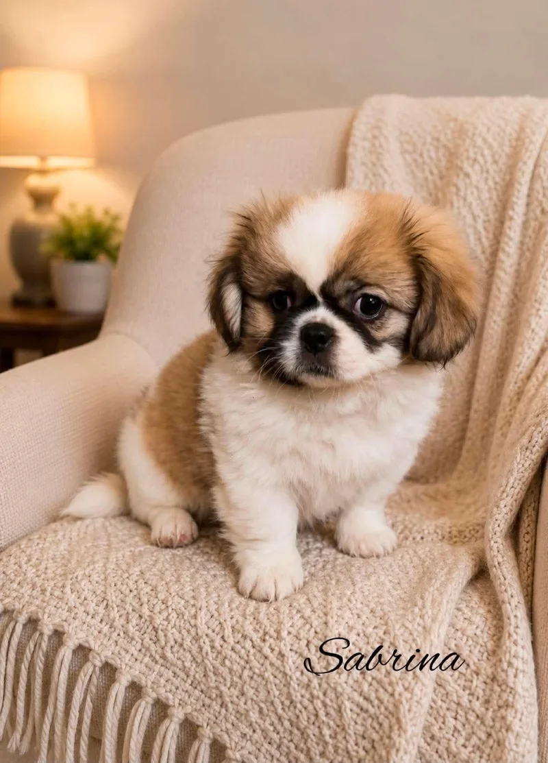 A baby small-sized female Pekingese dog named Sabrina JC in MS for adoption in Warwick, RI