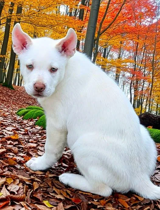 A baby large-sized male White / Cream German Shepherd Dog named Fitz for adoption in North Olmsted, OH