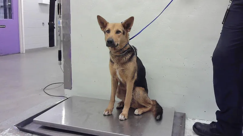 A young medium-sized female German Shepherd Dog dog named Kallie for adoption in Houston, TX