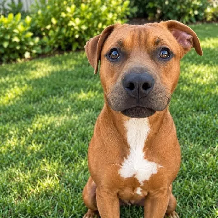A young medium-sized male Golden Mixed Breed dog named Alfred for adoption in Warren, OH