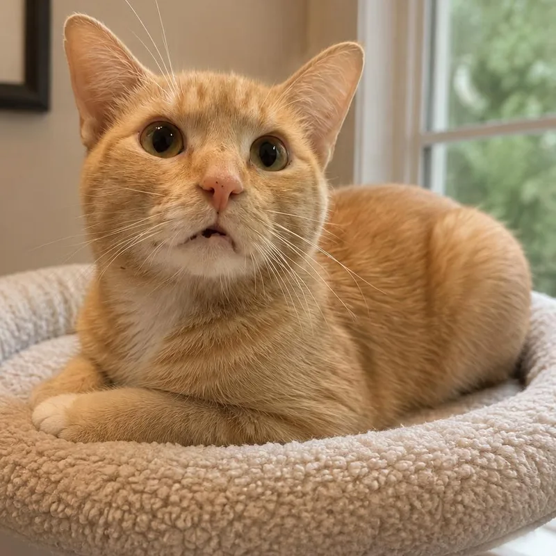 An adult medium-sized male Orange / Red Domestic Short Hair cat named George for adoption in Los Angeles, CA