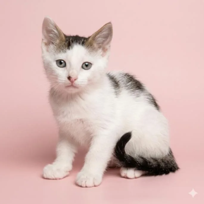A young small-sized female Domestic Short Hair cat named Minnie for adoption in Yankton, SD
