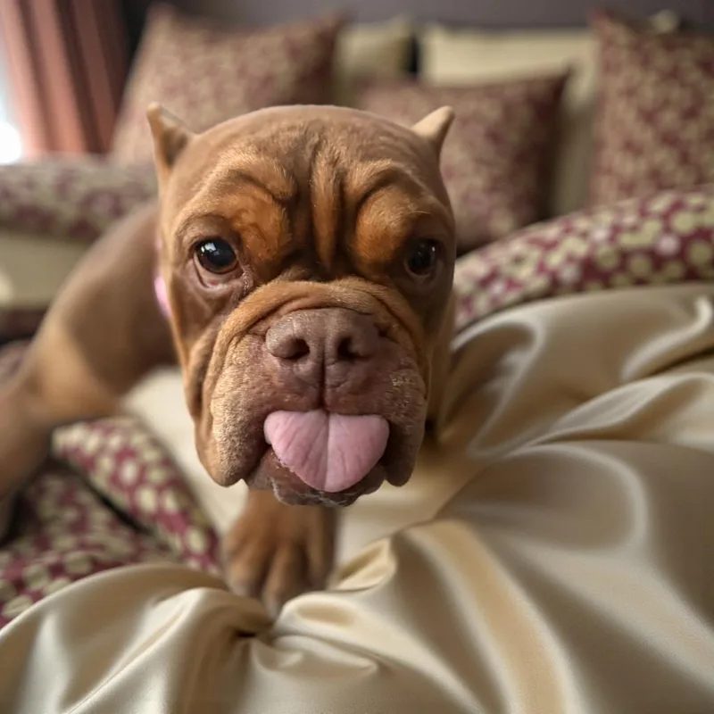 An adult medium-sized female Bulldog dog named Otter for adoption in Joliet, IL