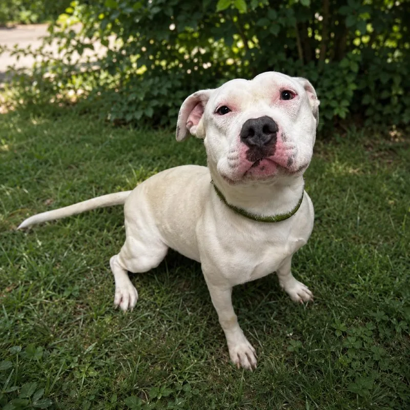 An adult medium-sized male Pit Bull Terrier dog named Flounder for adoption in Henderson, NV
