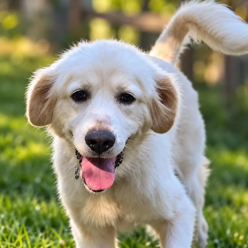A young extra large-sized female Great Pyrenees dog named Winnie for adoption in Thomasville, NC