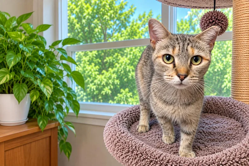 A young medium-sized female Domestic Short Hair cat named Olive Young for adoption in Kenhorst, PA