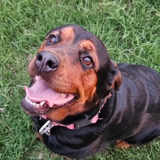 An adult small-sized female Black Rottweiler dog named Roxie for adoption in Midland, TX