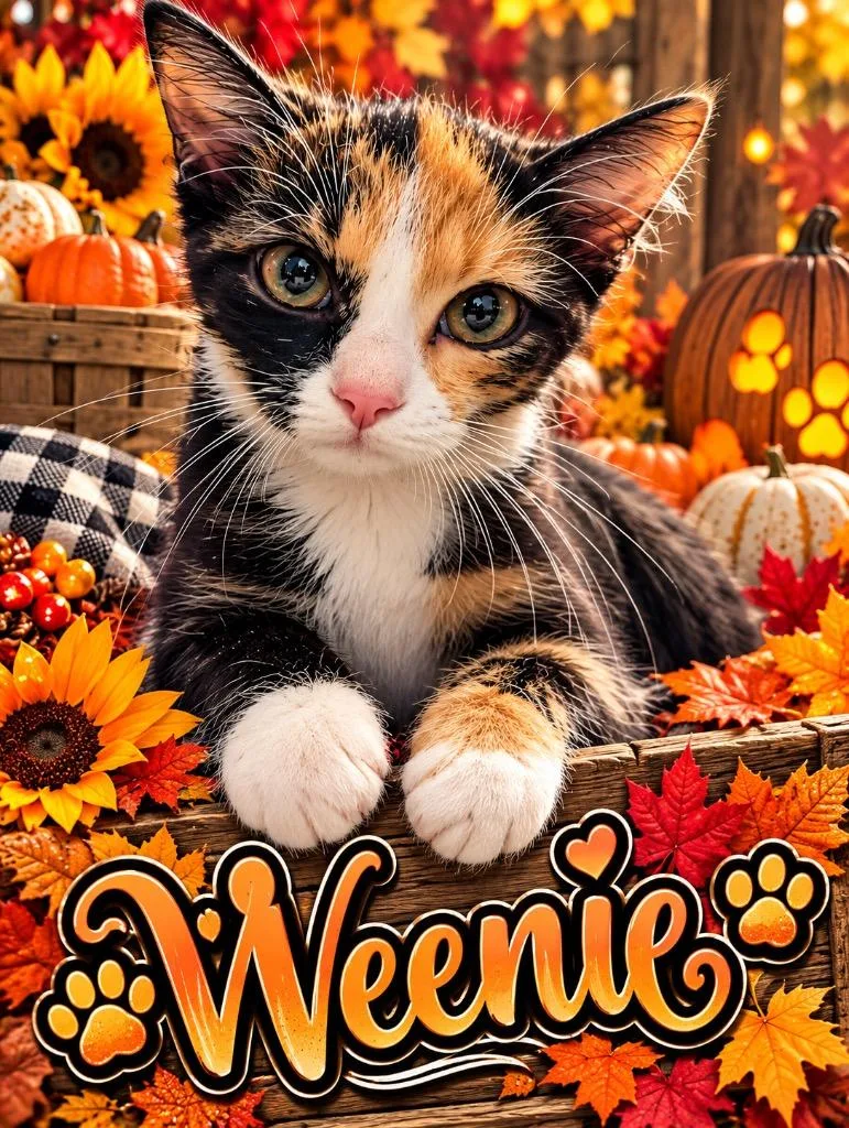 A young medium-sized female Tortoiseshell Domestic Short Hair cat named Weenie for adoption in Shelbyville, TN