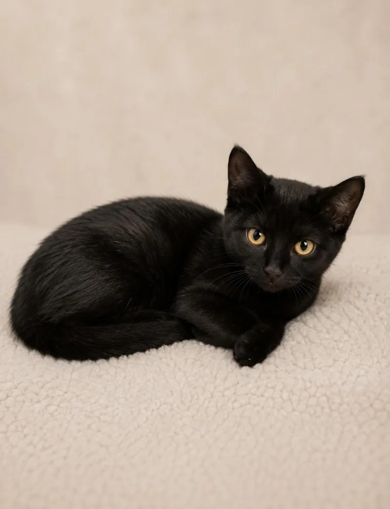 A baby medium-sized female Domestic Short Hair cat named Combat Carla for adoption in Columbia, SC