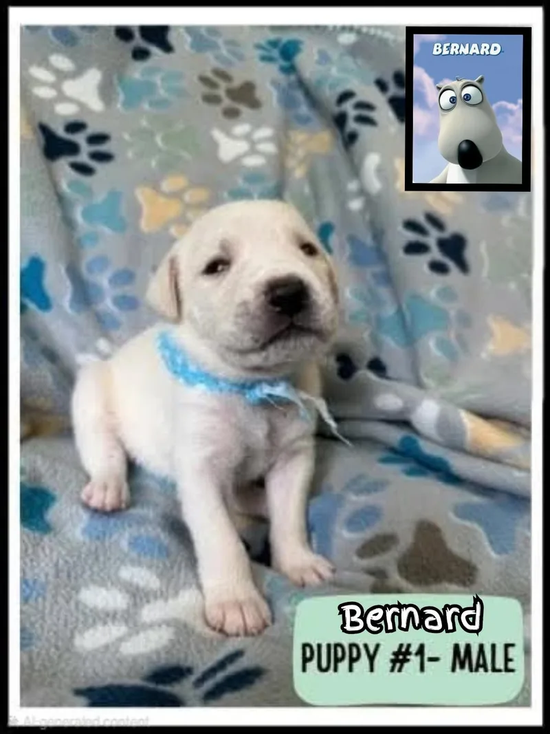 A baby large-sized male Great Pyrenees dog named Bernard for adoption in Plano, TX