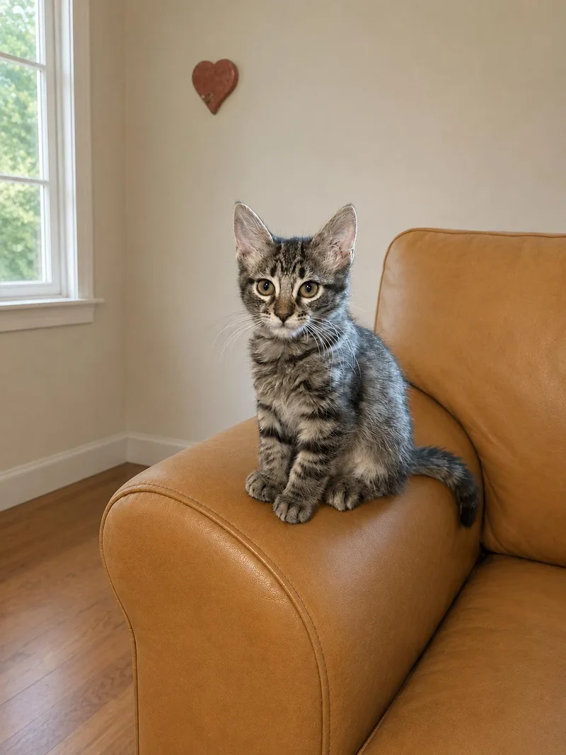 A baby small-sized female Domestic Short Hair cat named Aurora for adoption in Rio Linda, CA