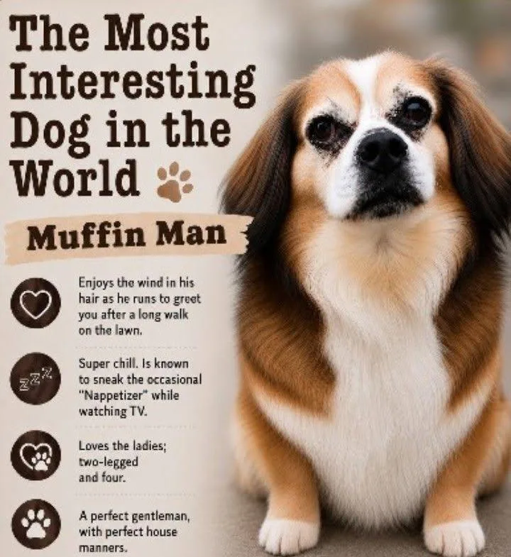 An adult medium-sized male Brown / Chocolate Spaniel dog named Muffin Man for adoption in Chattanooga, TN