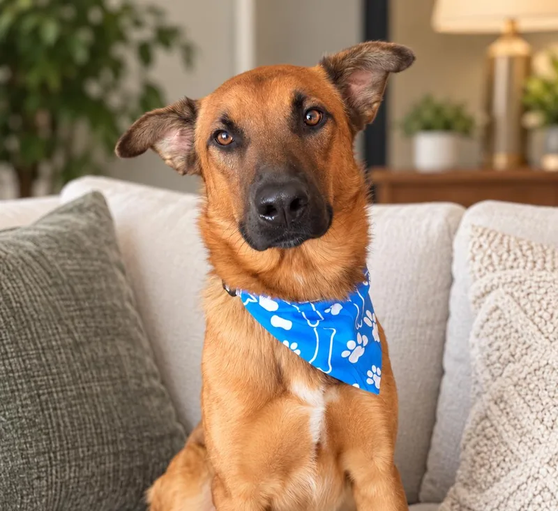 A young large-sized male Red / Chestnut / Orange German Shepherd Dog dog named Castiel for adoption in Menifee, CA
