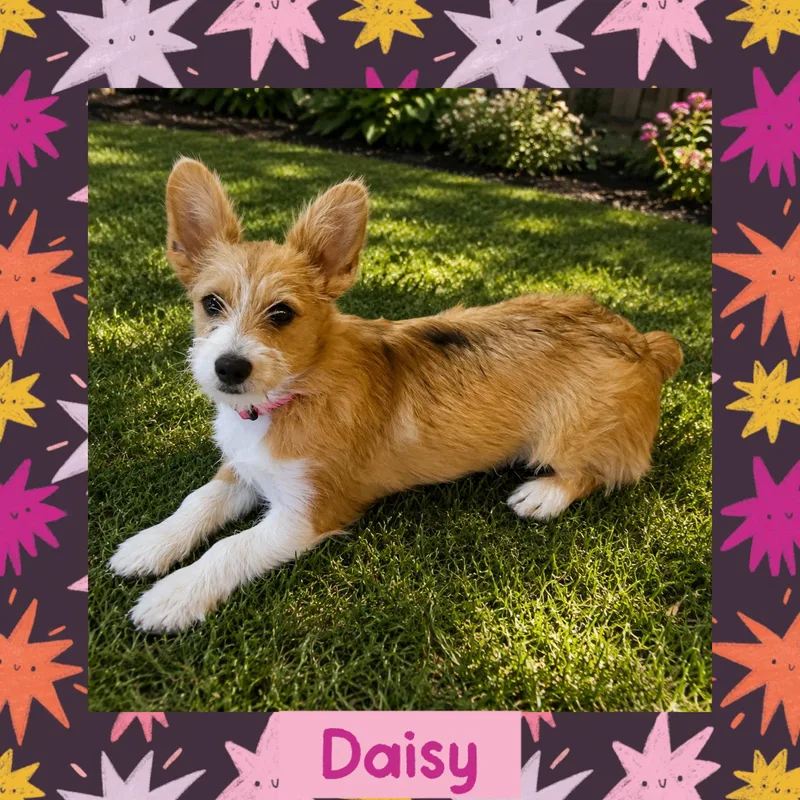 A young medium-sized female Corgi dog named Daisy for adoption in Littleton, CO