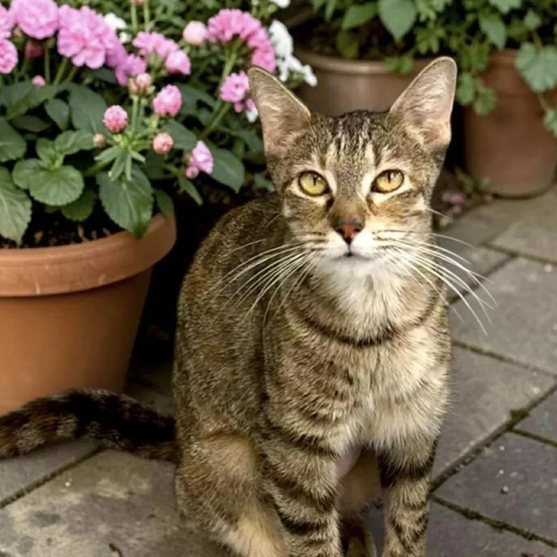 A young medium-sized female Brown / Chocolate Domestic Short Hair cat named Helga for adoption in Bentonville, AR