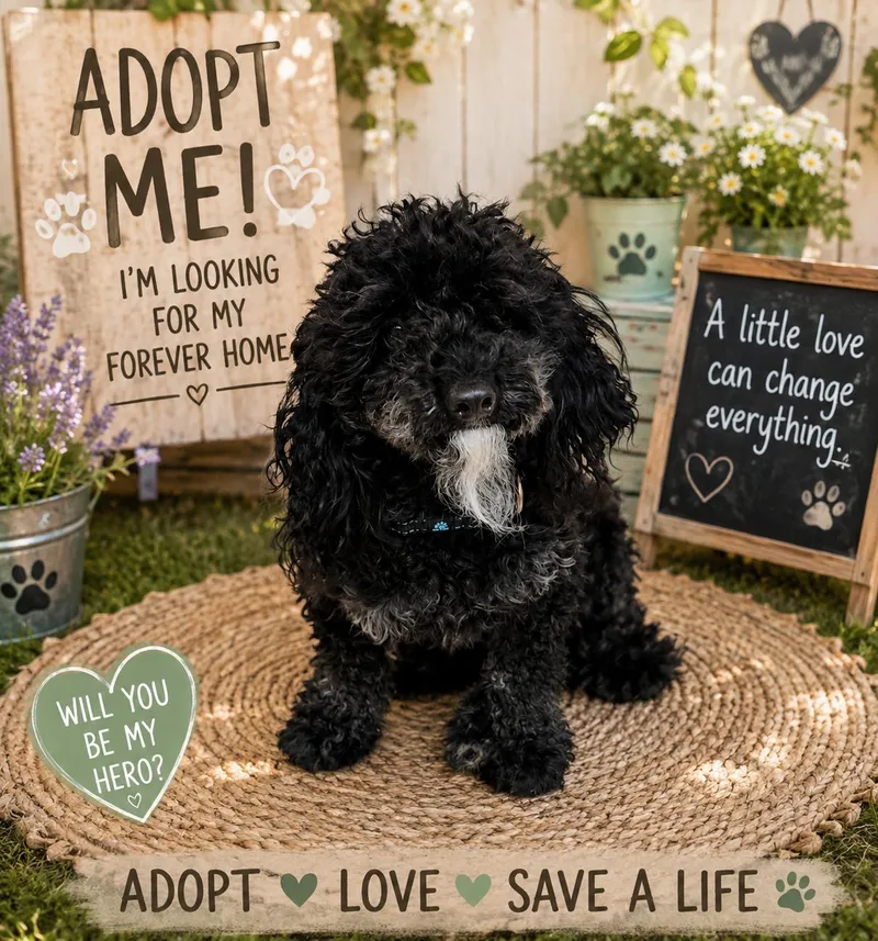 An adult small-sized male Miniature Poodle dog named Jack for adoption in Fairfield, IA