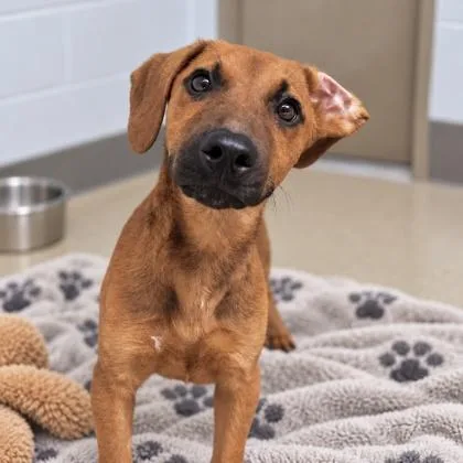 A baby medium-sized male Dachshund dog named Levi for adoption in Largo, FL