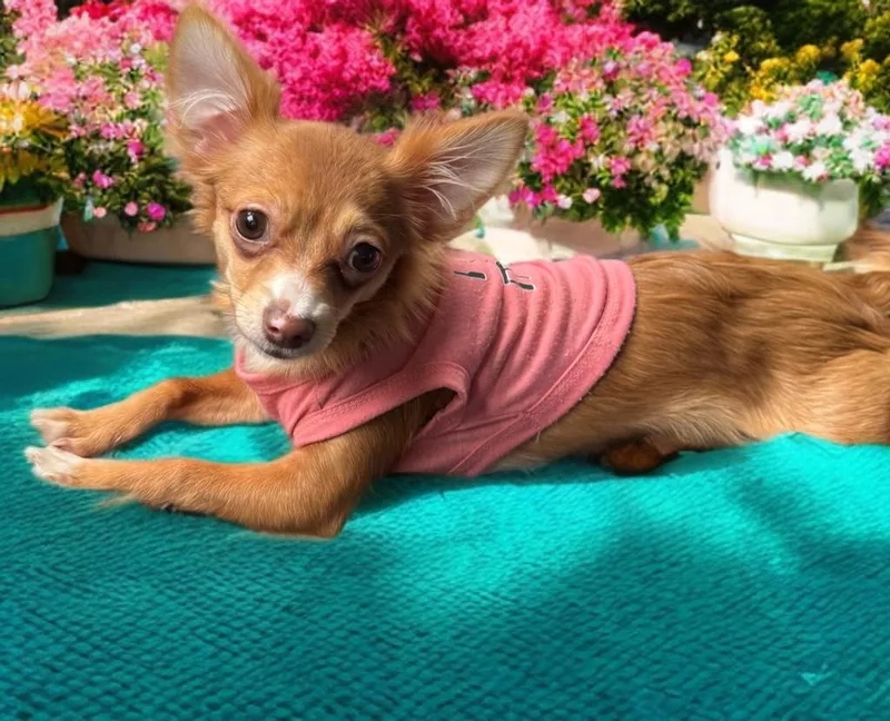 A young small-sized female Apricot / Beige Chihuahua dog named Khloe for adoption in San Antonio, TX