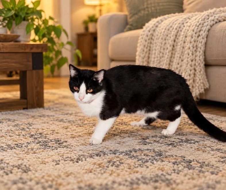 An adult medium-sized male Black & White / Tuxedo Domestic Short Hair cat named Malarkey for adoption in Hudson, NH