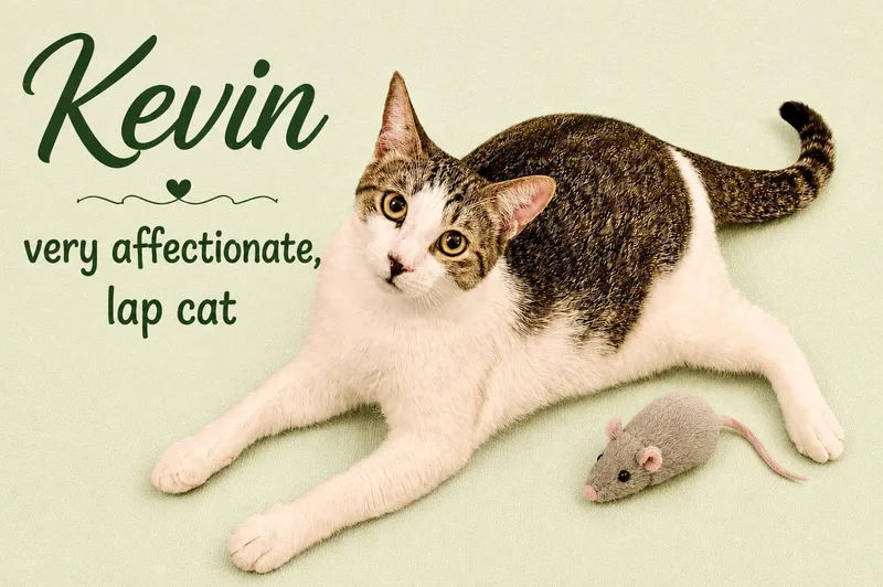 A young large-sized male Domestic Short Hair cat named KevinWillow Grove for adoption in Greenville, DE