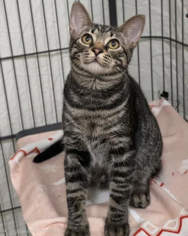 A young small-sized male Domestic Short Hair cat named Boris for adoption in Novato, CA