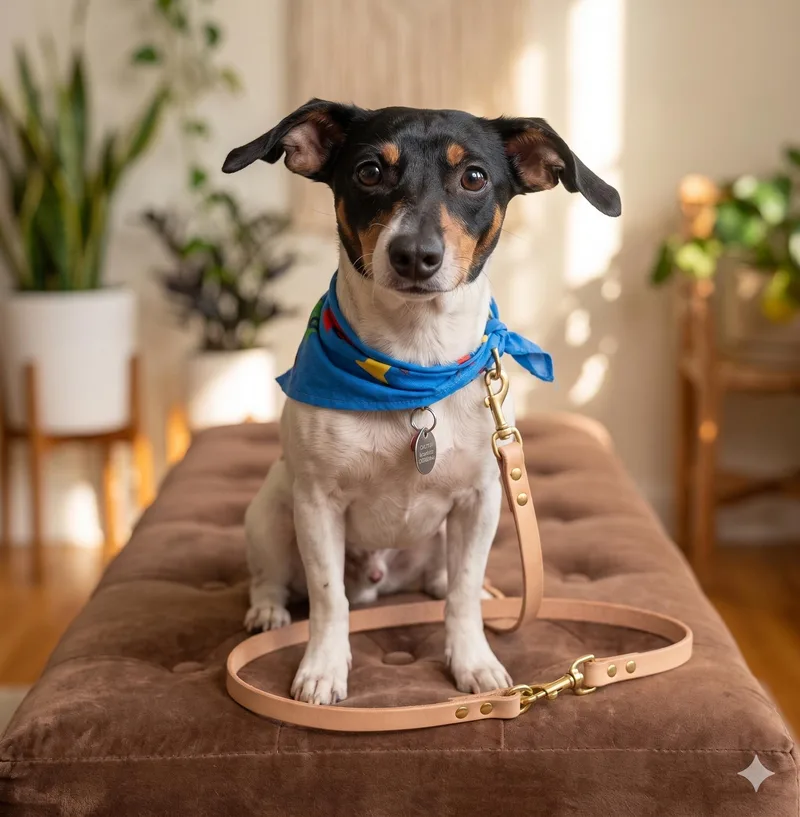 A young small-sized male Tricolor (Brown, Black, & White) Rat Terrier dog named Enzo for adoption in Lincoln, NE