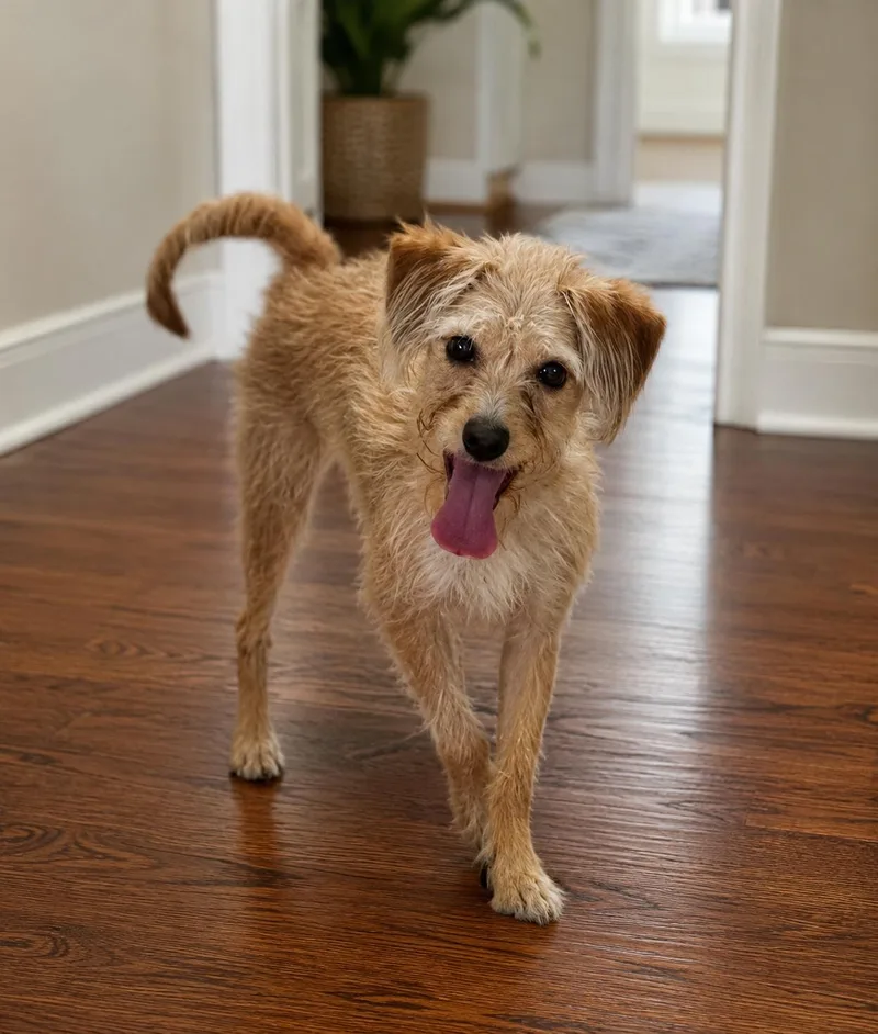 A baby small-sized female Golden Mixed Breed dog named Lila for adoption in Suffolk, VA