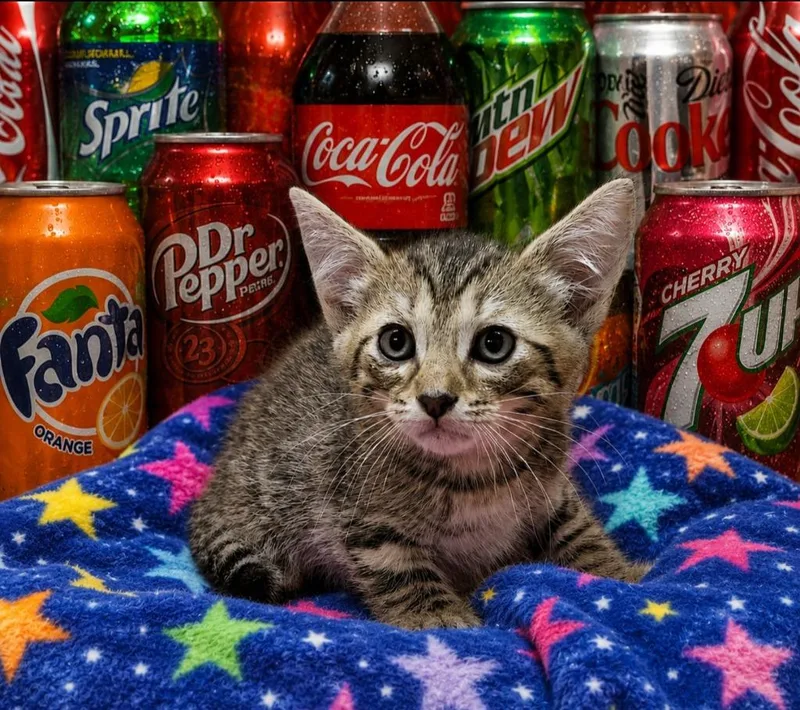 A baby small-sized male Domestic Short Hair cat named Starry for adoption in Washington Court House, OH