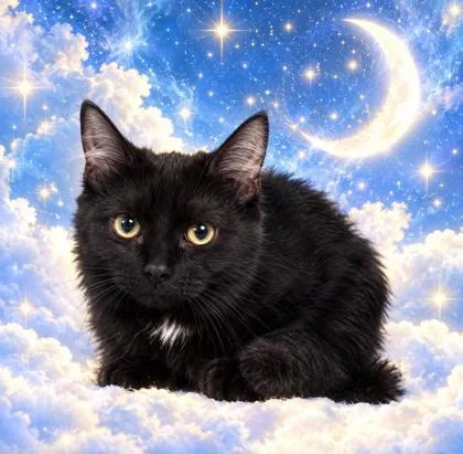 A baby small-sized male Domestic Medium Hair cat named Nox for adoption in Cumming, GA