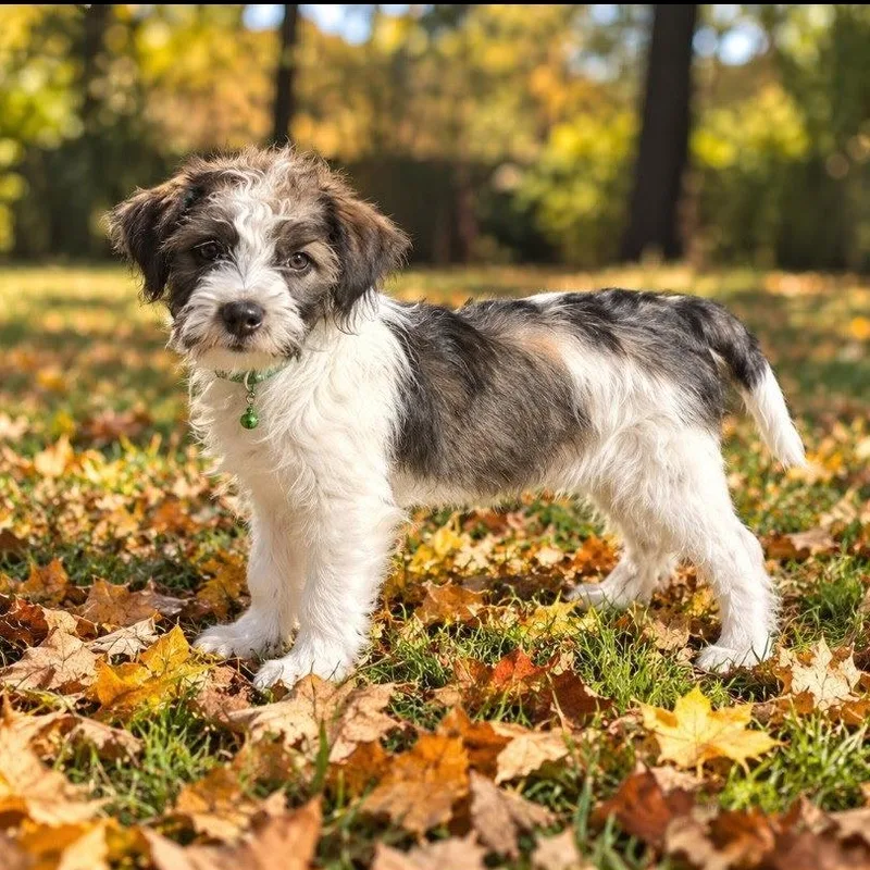 A baby medium-sized female Terrier dog named Livy for adoption in North Prairie, WI