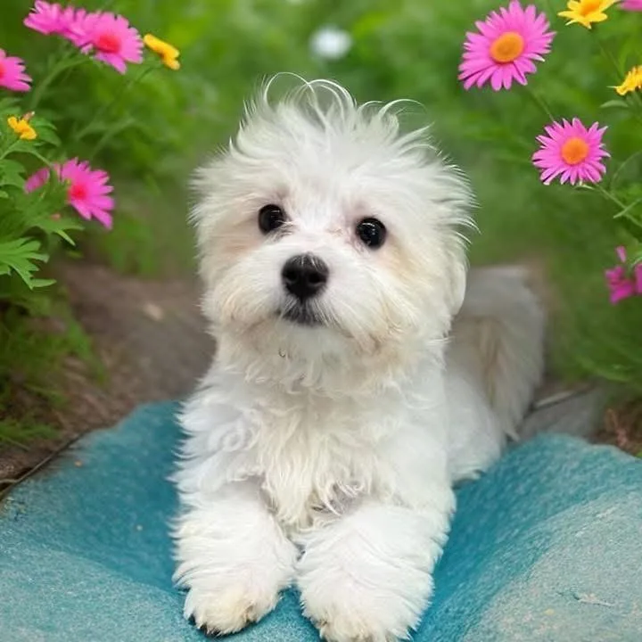 A baby small-sized male White / Cream Maltese dog named George for adoption in Bronx, NY