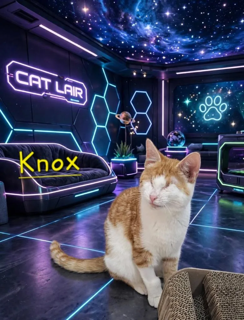 A baby medium-sized male Domestic Short Hair cat named Knox for adoption in Jim Thorpe, PA