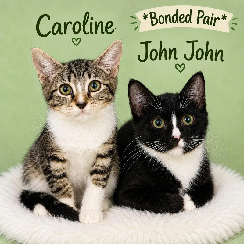 A baby medium-sized female Domestic Short Hair cat named Caroline for adoption in Greenville, DE