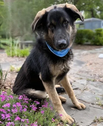 A young extra large-sized male German Shepherd Dog dog named Behemoth for adoption in Midland, VA