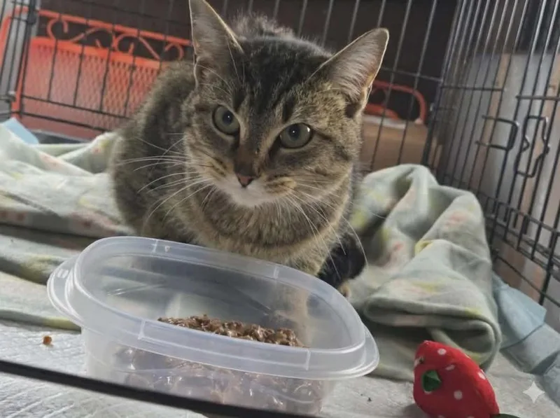 A baby small-sized male Domestic Short Hair cat named Chloe for adoption in Olney, IL